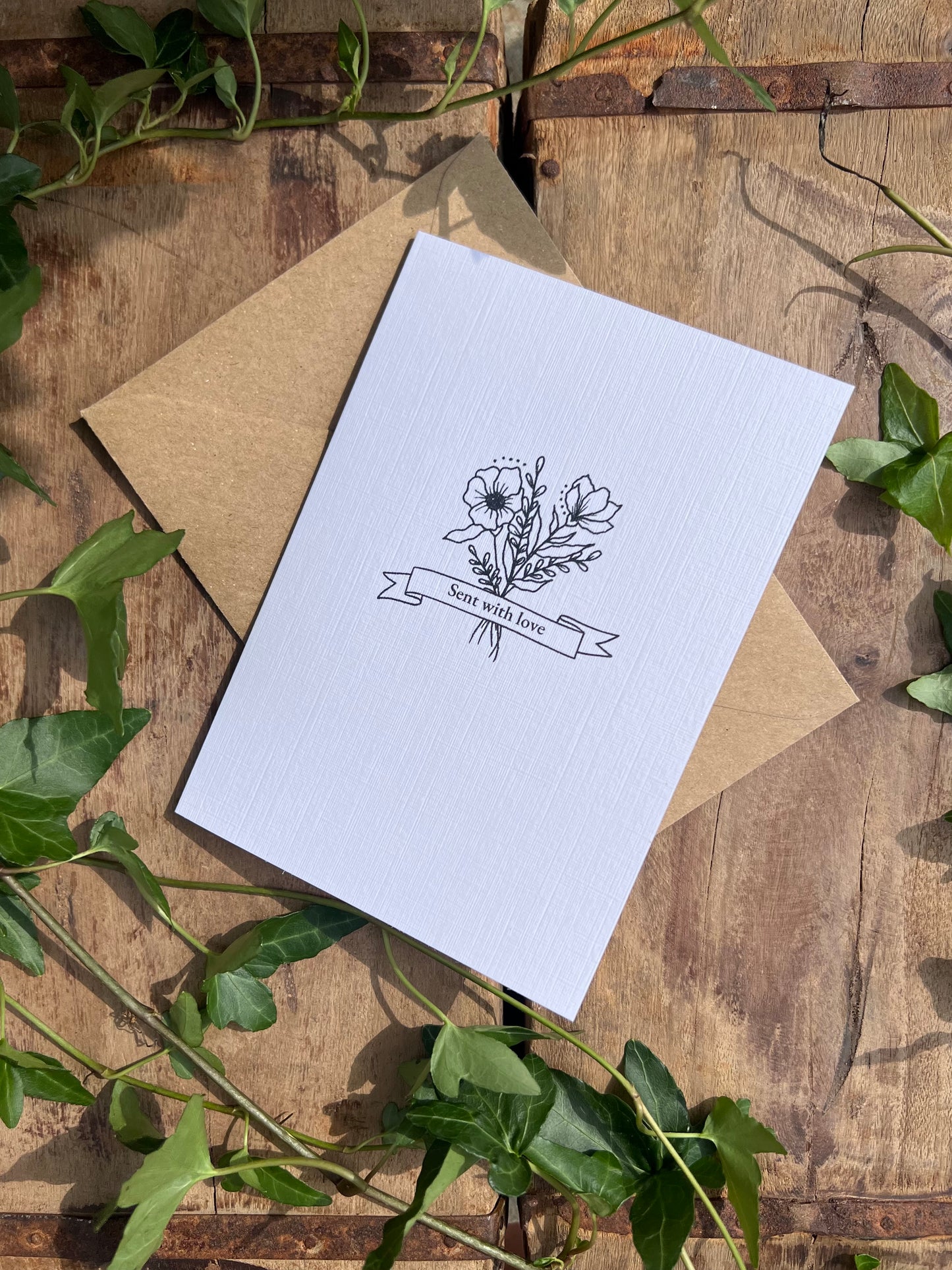 Sent With Love Bouquet Card