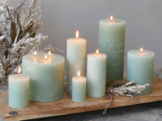 Sage Pillar Candle