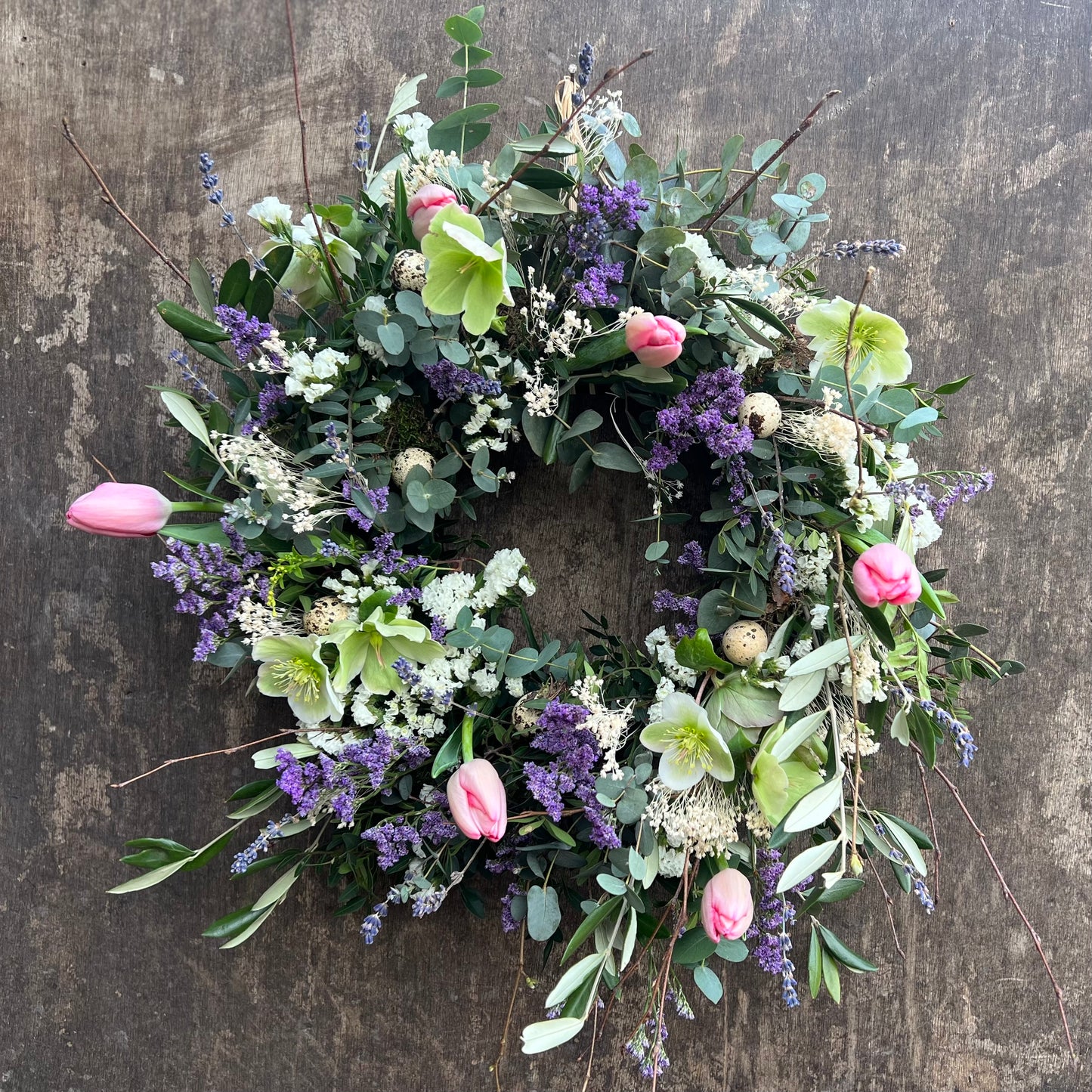 Spring Wreath - Lilacs/Pinks