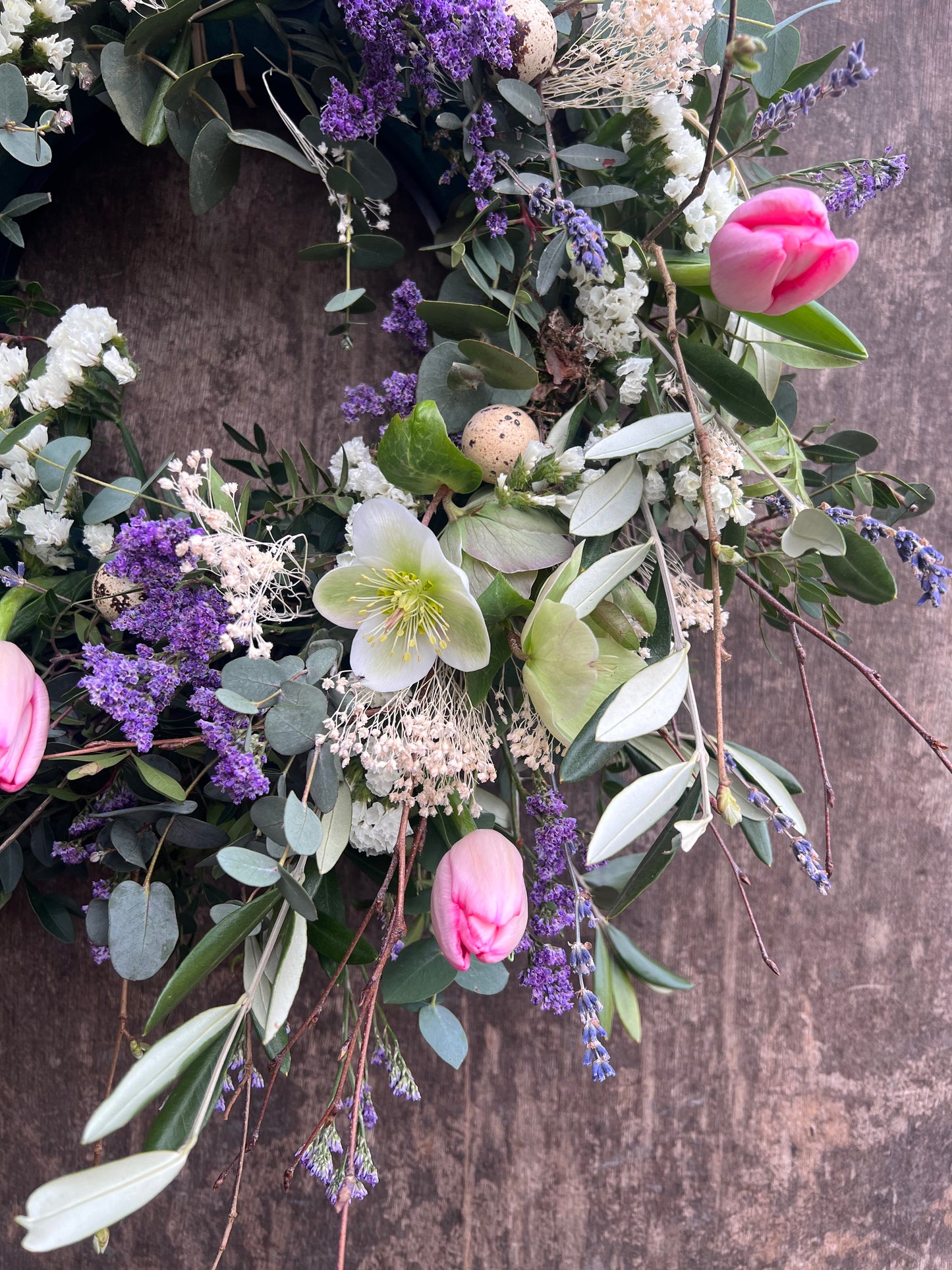 Spring Wreath - Lilacs/Pinks